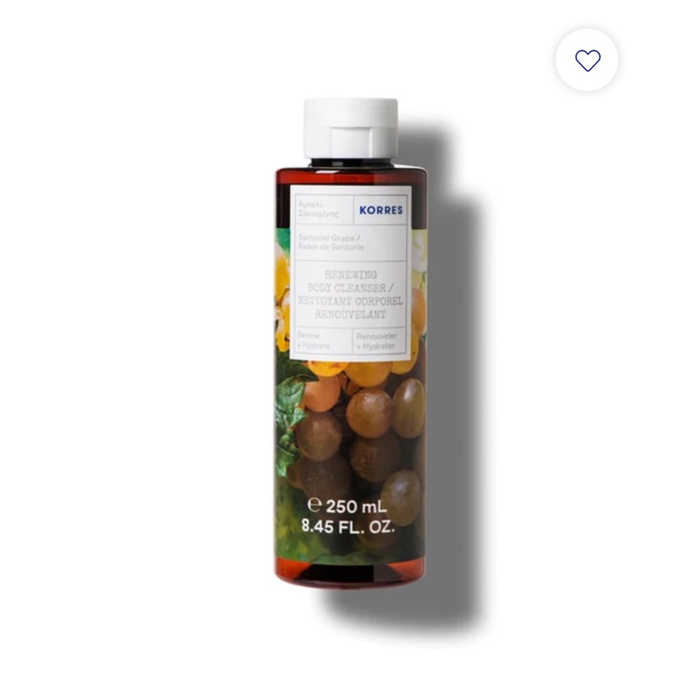 Korres Renewing Body Cleanser Santorini Grape. New in packaging. Never used.